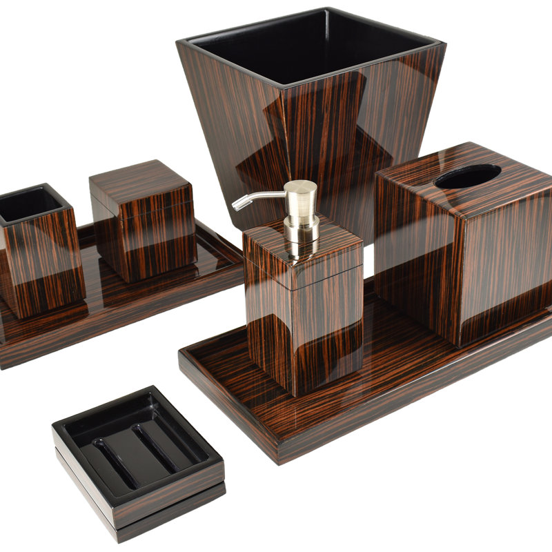 Pacific Connections Vanity Bathroom Accessory Tray | Wayfair